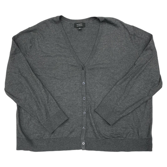 Sweater Cardigan By Banana Republic In Grey, Size:Xxl