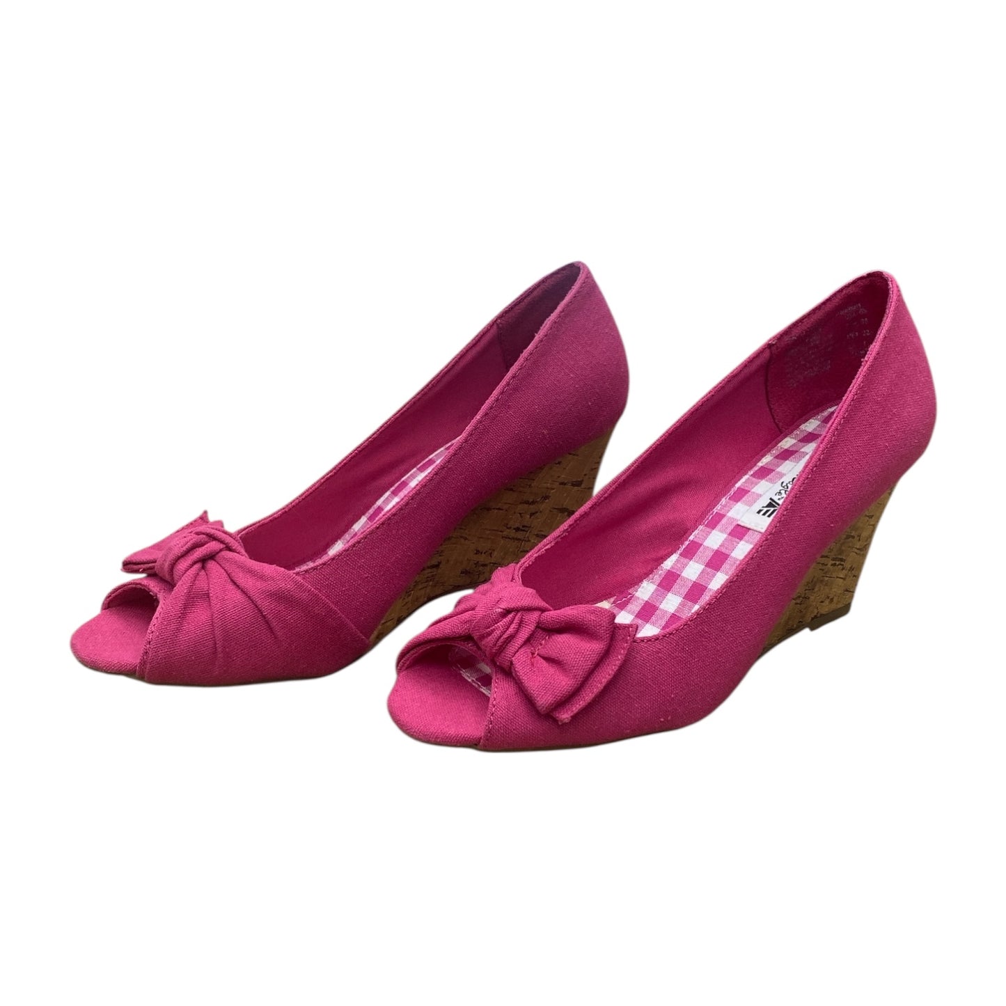 Shoes Heels Wedge By American Eagle In Pink, Size:6.5