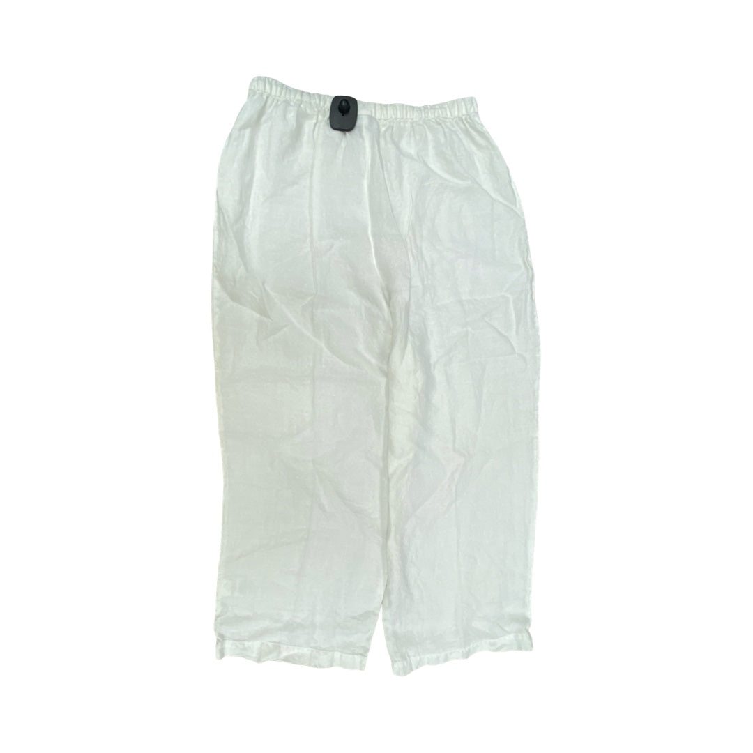 Pants Designer By Eileen Fisher In White, Size:S