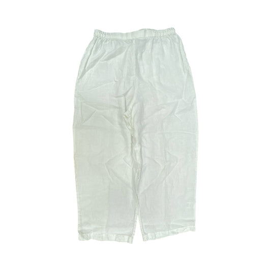 Pants Designer By Eileen Fisher In White, Size:S