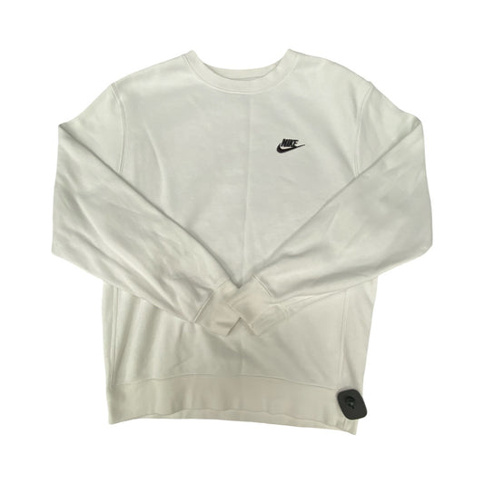 Athletic Sweatshirt Crewneck By Nike In White, Size:S