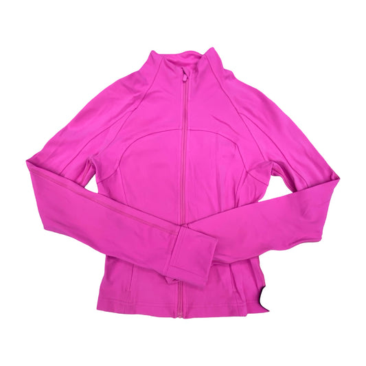 Athletic Jacket By Lululemon In Pink, Size:4
