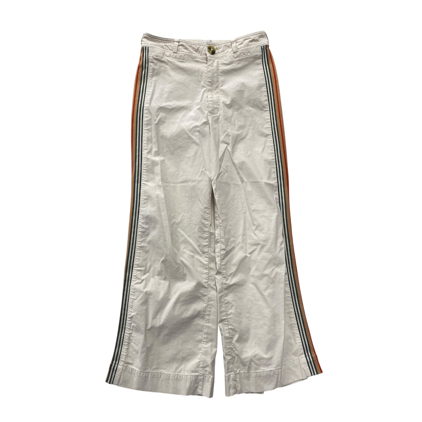 Pants Wide Leg By Maeve In Ivory, Size:4