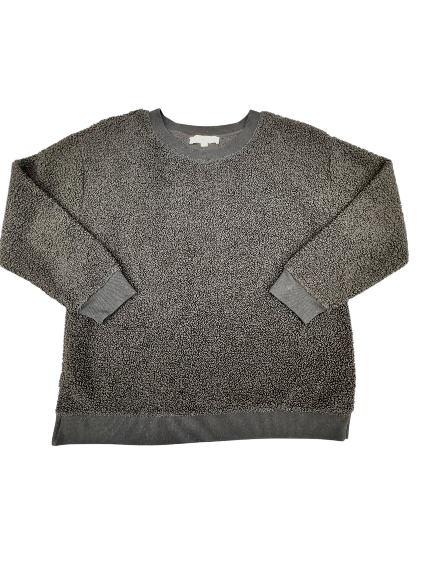 Sweatshirt Crewneck By Loft In Black, Size:L