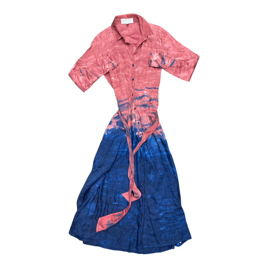 Dress Casual Maxi By Cloth & Stone In Blue & Pink, Size:S