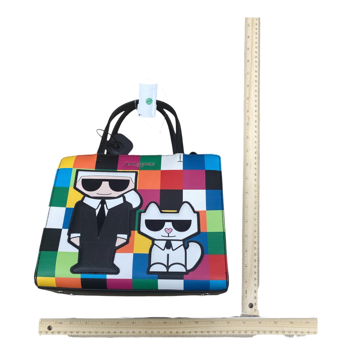 Handbag Designer By Karl Lagerfeld In Multi, Size:Medium