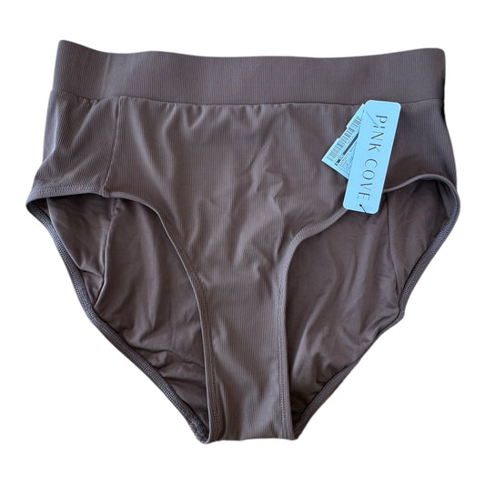 Swimsuit Bottom By PINK COVE In Brown, Size:L