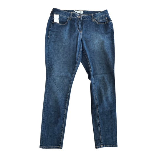 Jeans Straight By Torrid In Blue Denim, Size:14