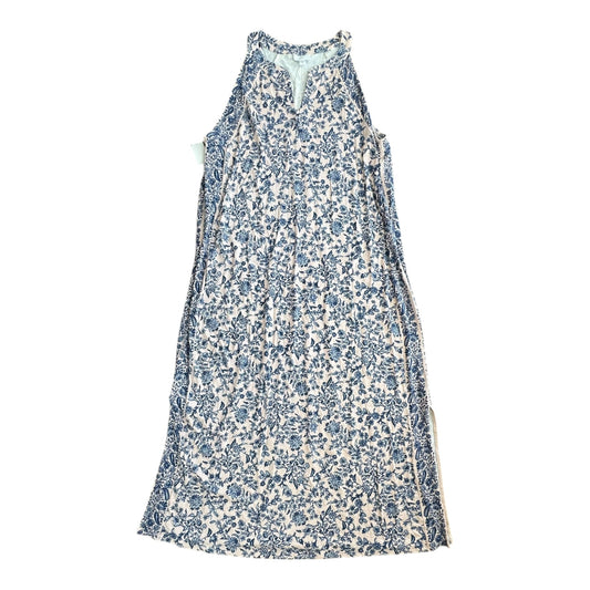 Dress Casual Maxi By J. Jill In Blue & Pink, Size:Xl