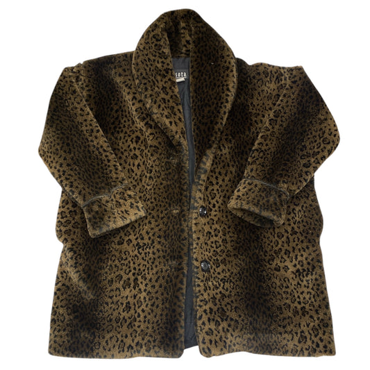 Coat Faux Fur & Sherpa By SOTA In Animal Print, Size:L