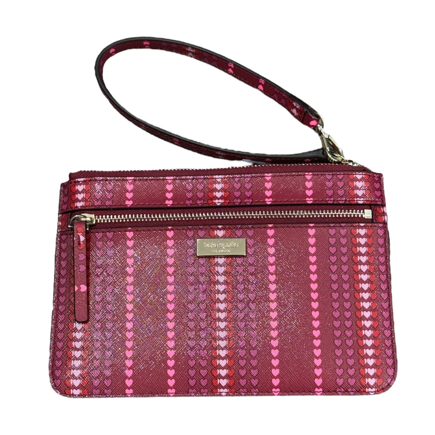 Wristlet Designer By Kate Spade In Maroon, Size:Medium