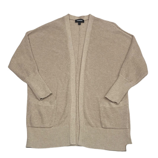 Sweater Cardigan By Express In Tan, Size: M