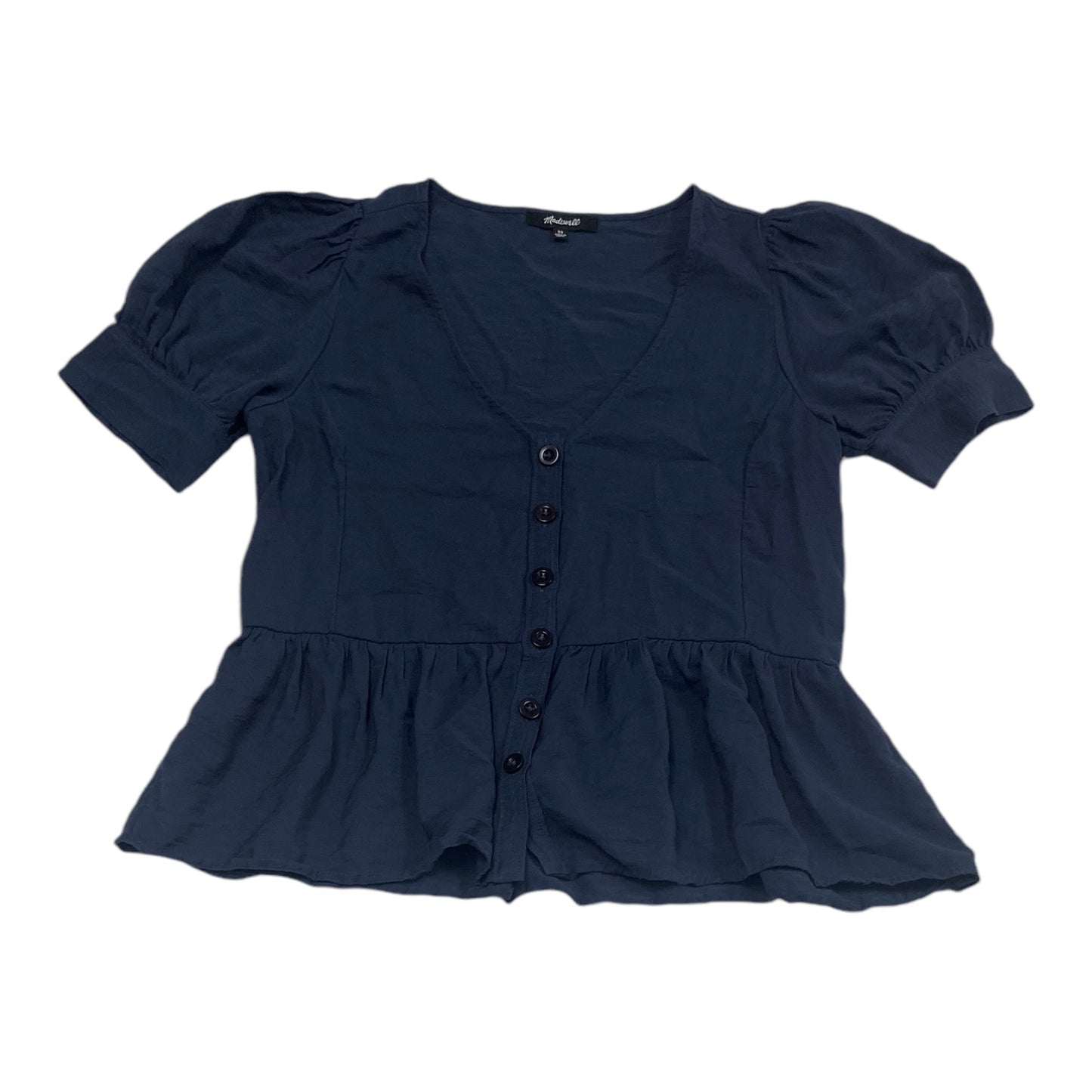 Top Short Sleeve By Madewell In Blue, Size: Xs