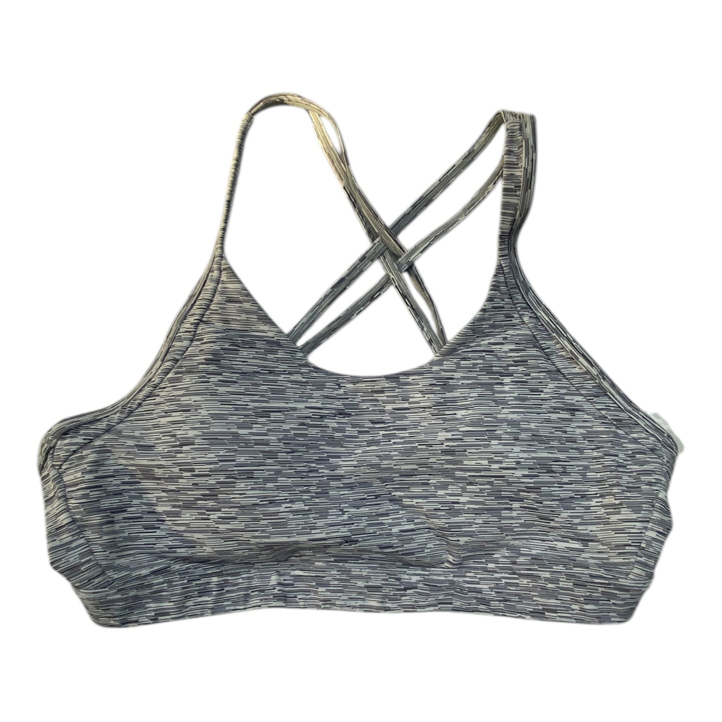 Athletic Bra By Zyia In Grey & White, Size:3X