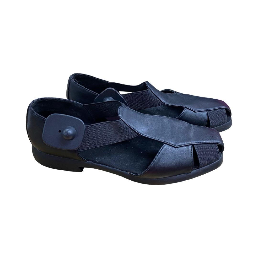 Sandals Flats By Aerosoles In Black, Size:8.5
