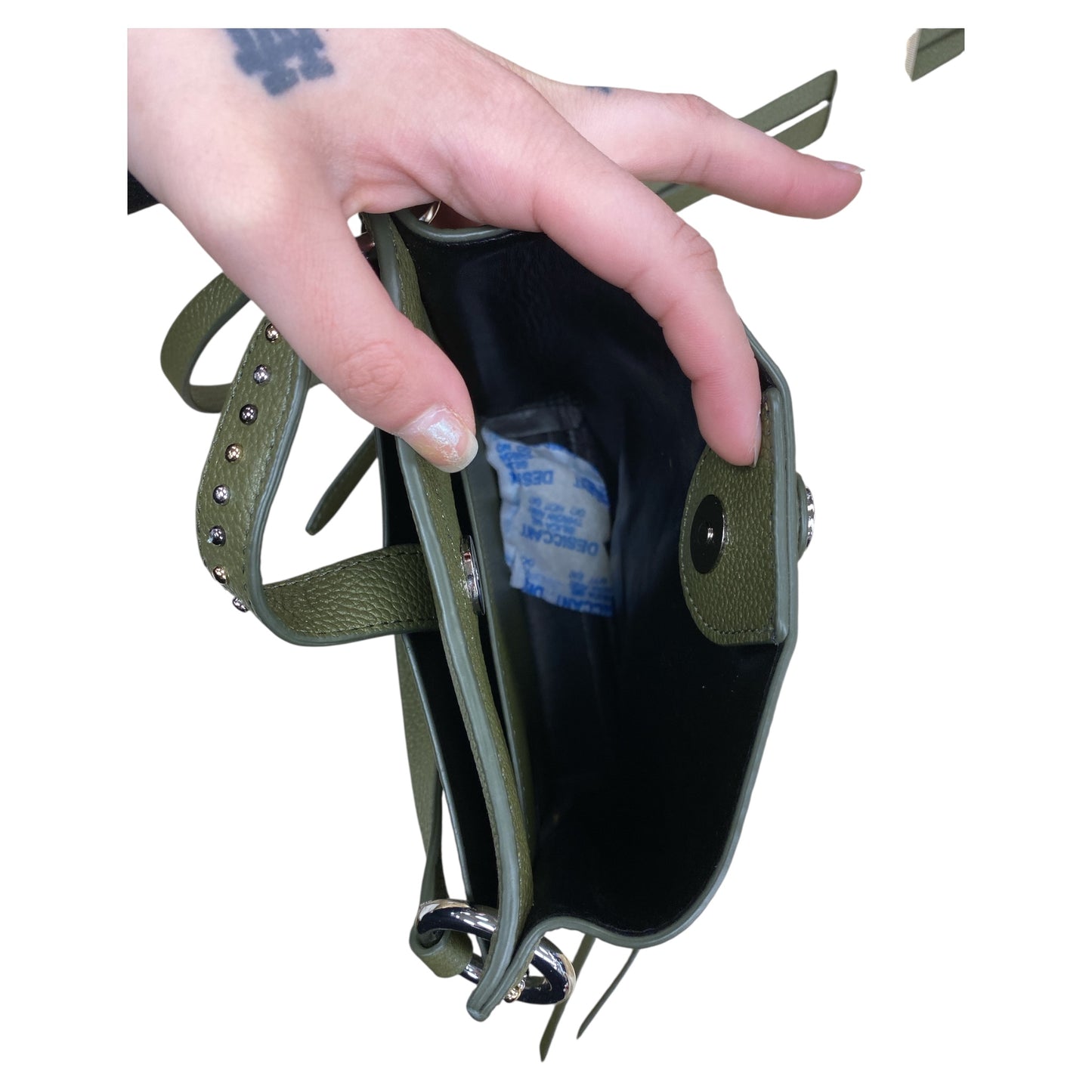 Handbag Designer By Rebecca Minkoff In Green, Size:Small