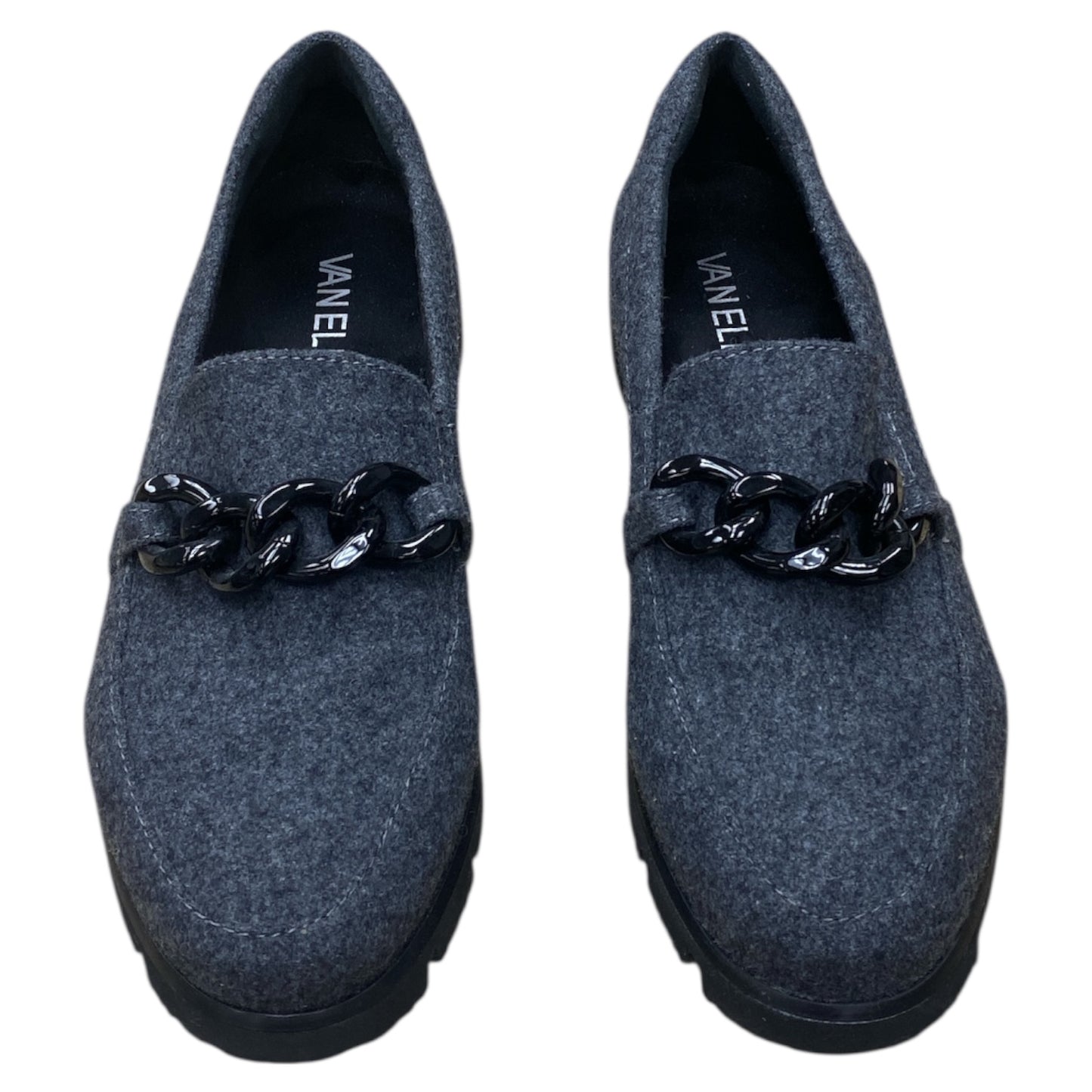 Shoes Flats By Vaneli In Black & Grey, Size:7.5