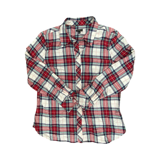 Top Ls By Talbots In Plaid Pattern, Size:L