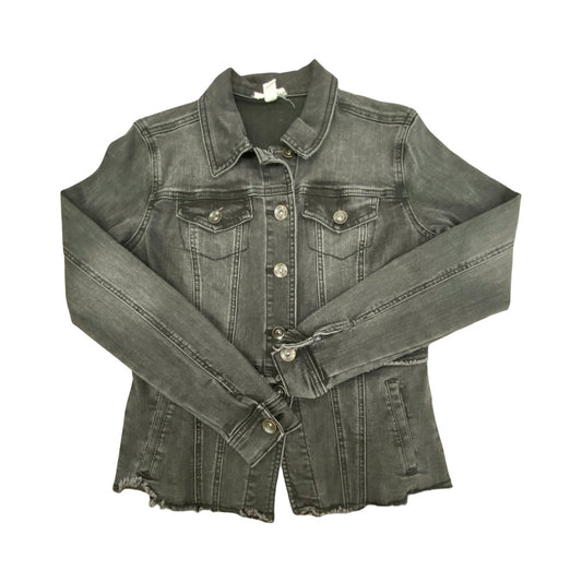 Jacket Denim By Tribal In Black, Size:Xsp