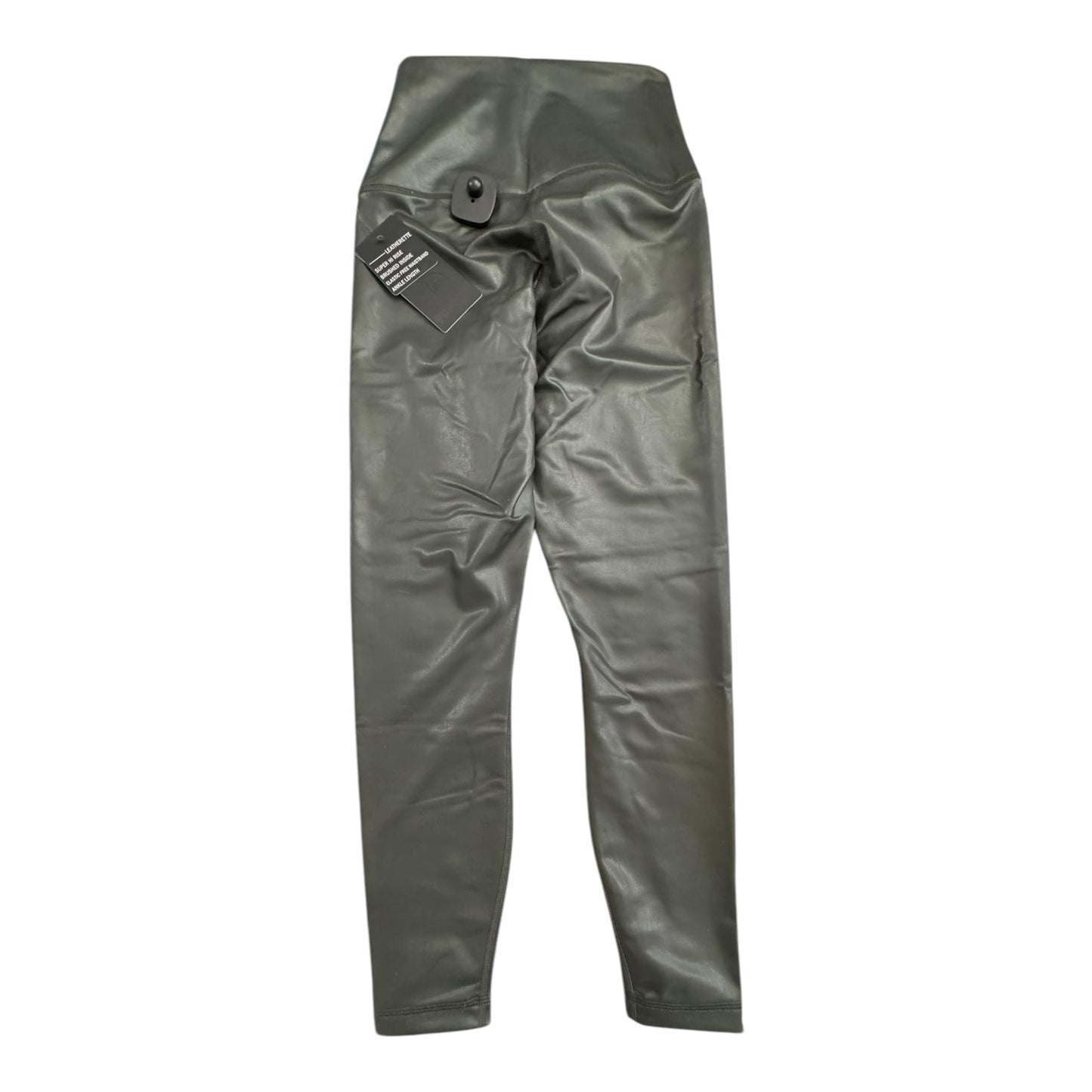 Athletic Leggings By 90 Degrees By Reflex In Black Olive Green, Size:S