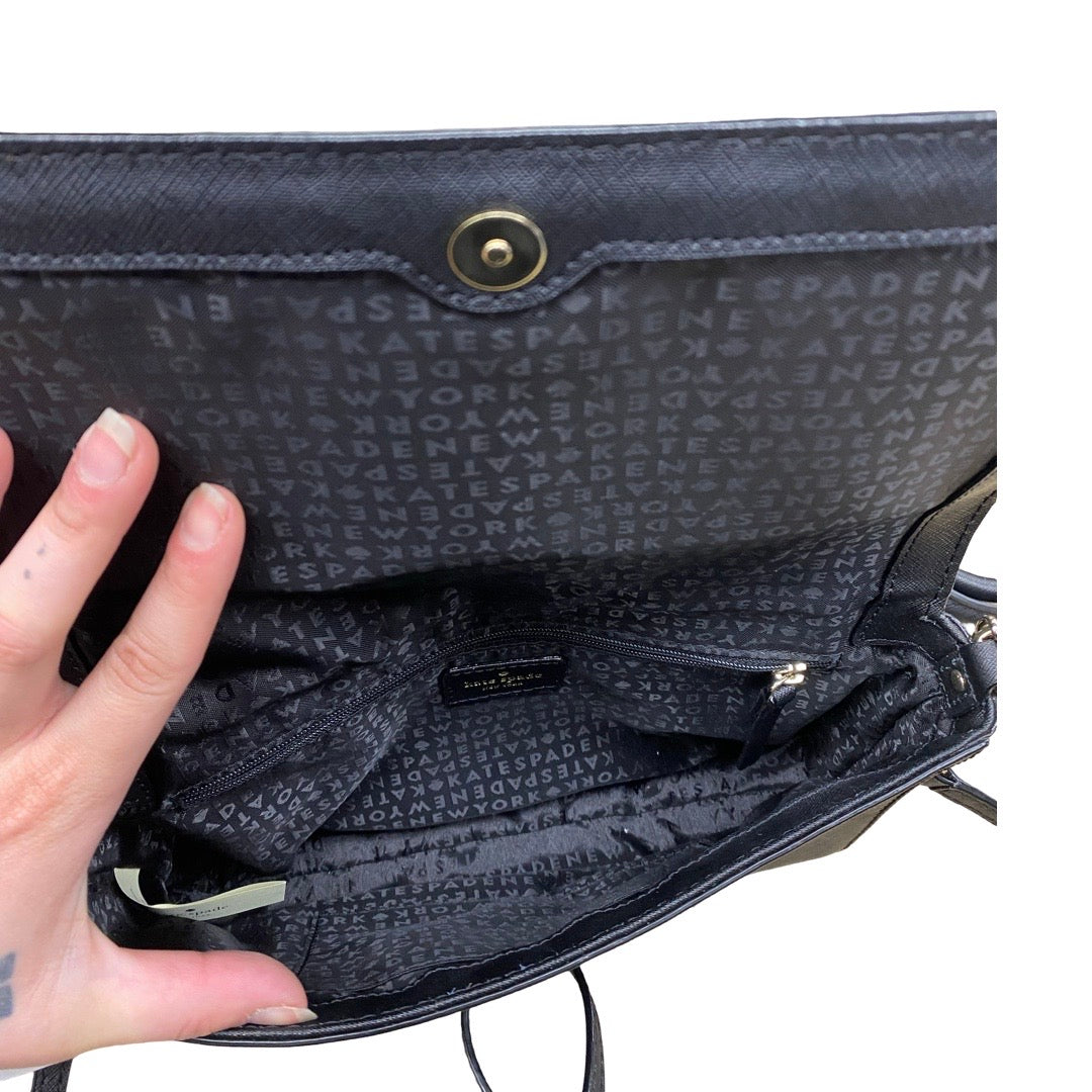 Handbag Designer By Kate Spade In Black, Size:Medium