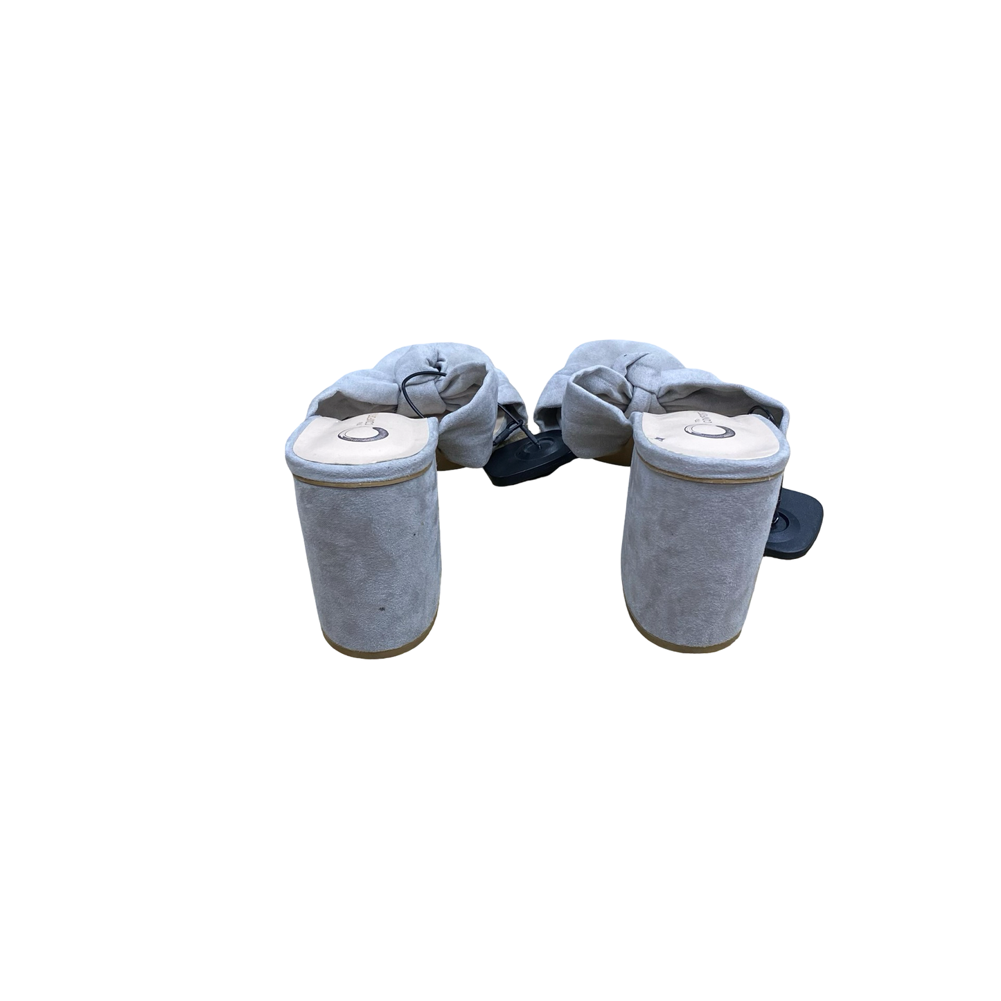 Sandals Heels Block By Journee In Grey, Size:10