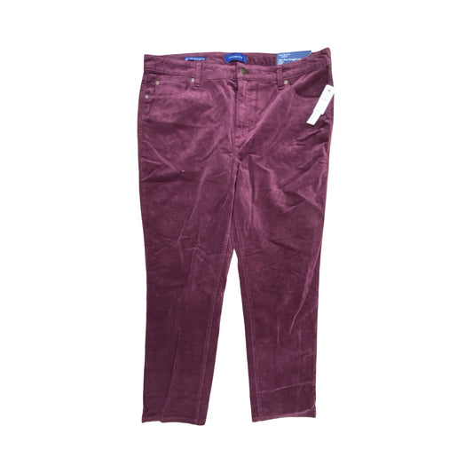 Pants Corduroy By Talbots In Purple, Size:16
