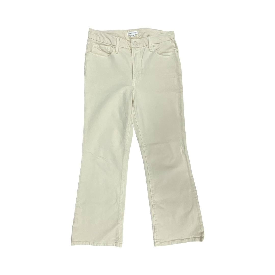 Jeans Boot Cut By Good American In Cream, Size:6