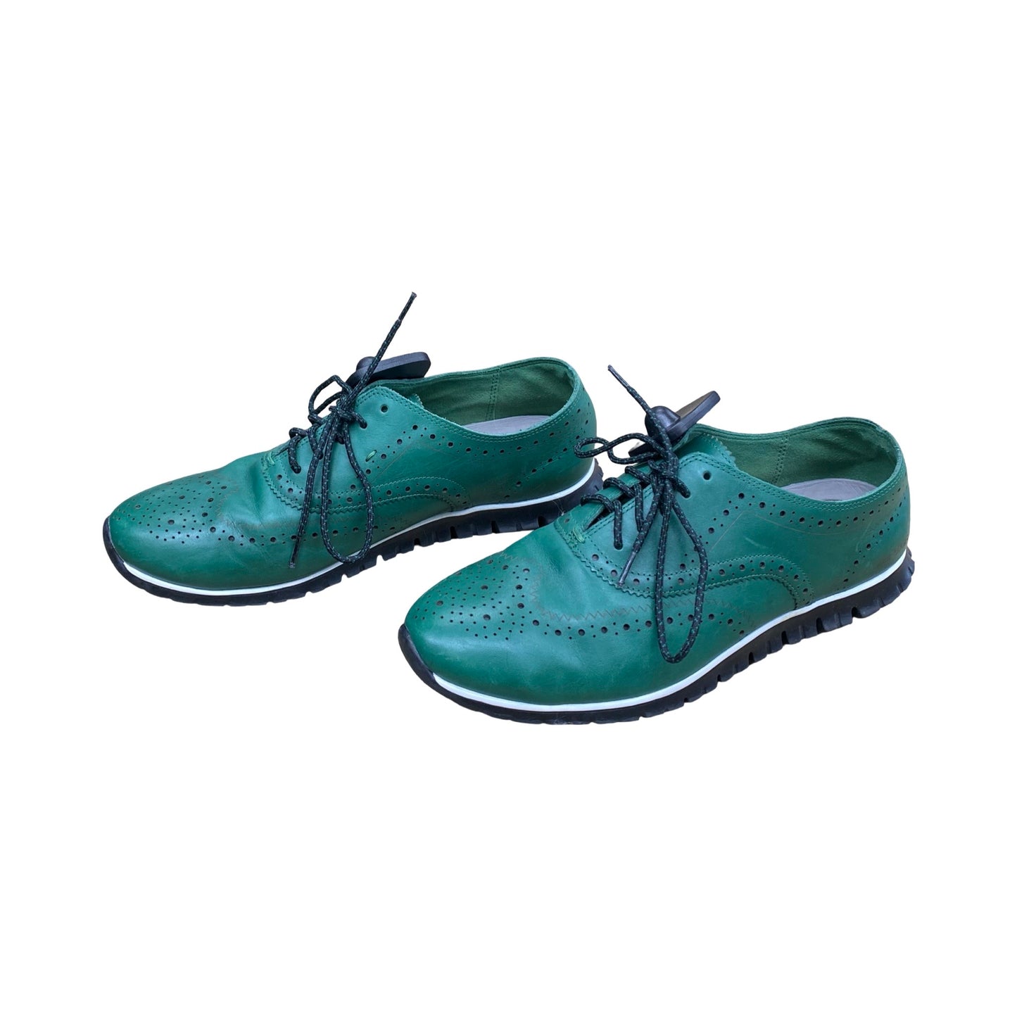 Shoes Flats By Cmc In Green, Size:8.5