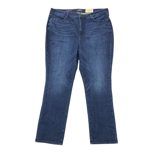 Jeans Boot Cut By Not Your Daughters Jeans In Blue Denim, Size:18