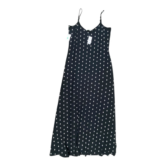 Dress Casual Maxi By Loft In Black & Cream, Size:M