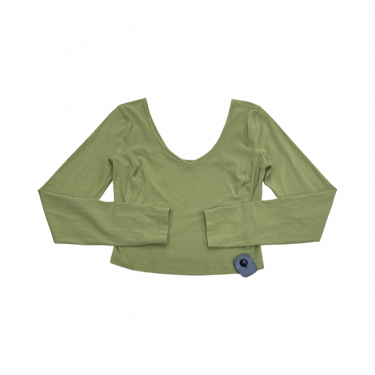 Athletic Top Ls Crewneck By Lululemon In Green, Size:6