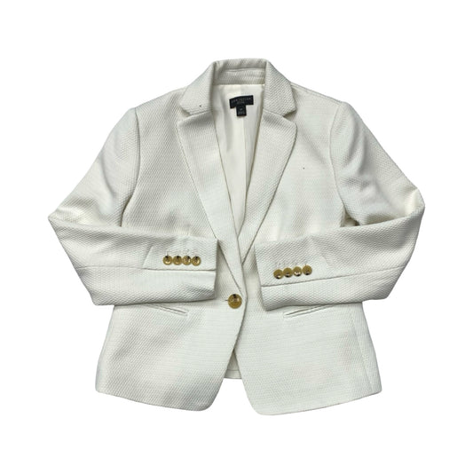 Blazer By Ann Taylor In Cream, Size:0P