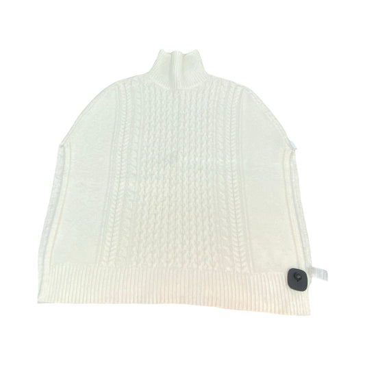 Poncho By Ann Taylor In Ivory, Size:Xs