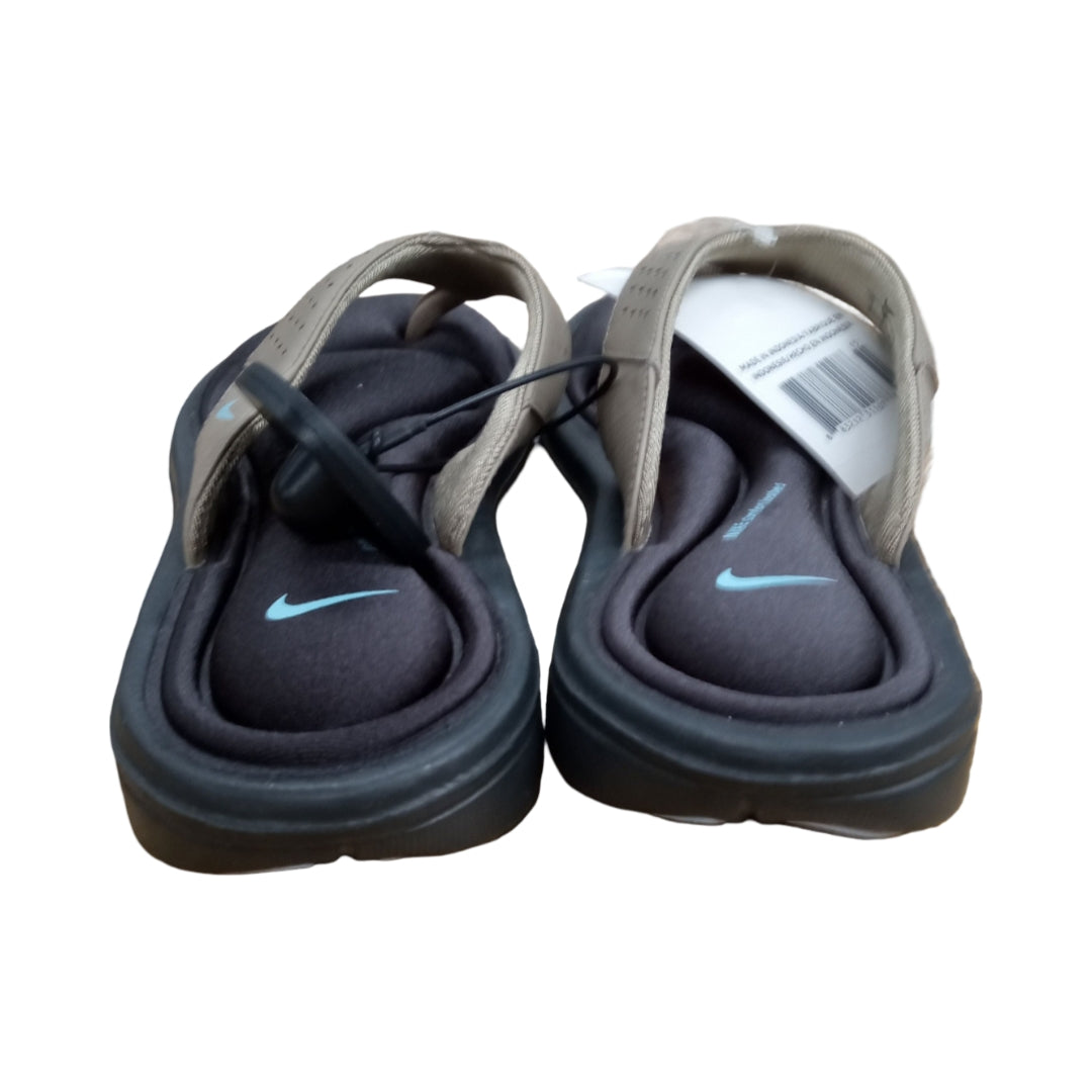 Sandals Flip Flops By Nike In Black & Brown, Size:7