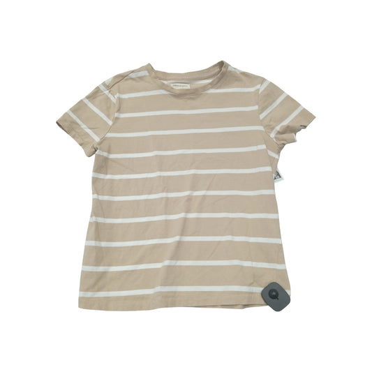 Top Ss By Thread And Supply In Tan & White, Size:Xs