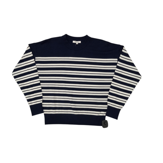 Cardigan By Cami In Blue & Cream, Size:Xl