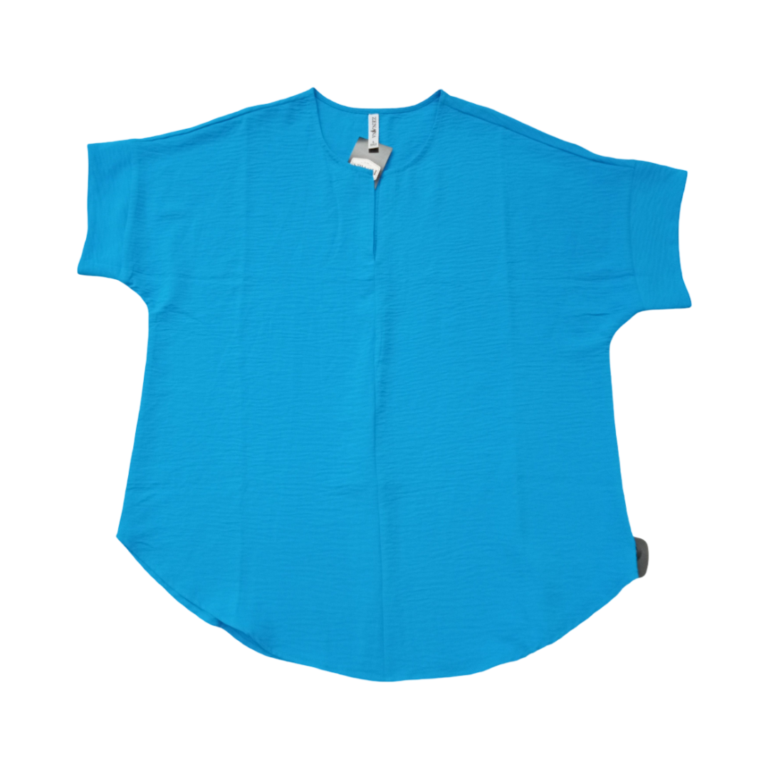 Top Ss By Zenana In Blue, Size:L