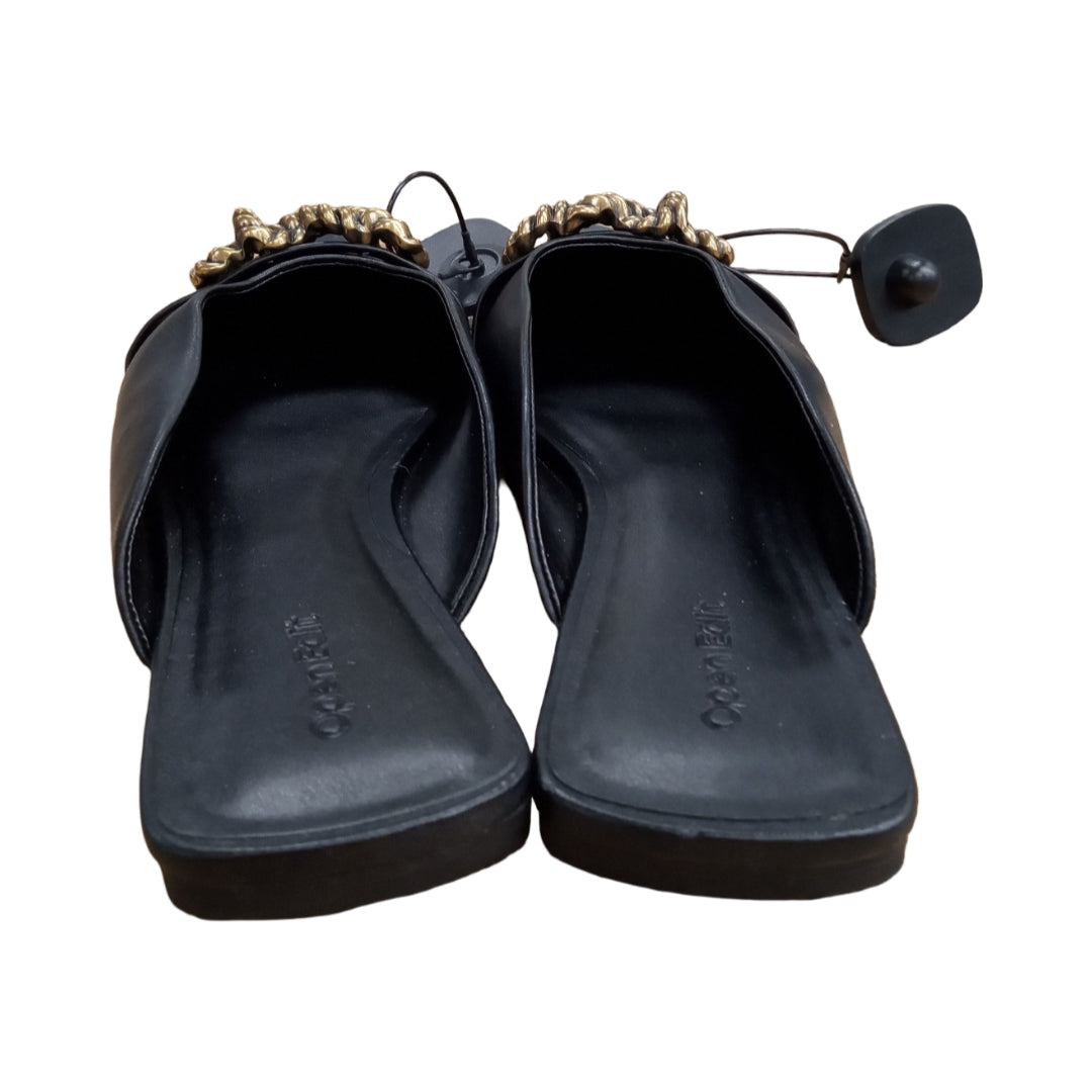 Shoes Flats By Open Edit In Black, Size:9.5