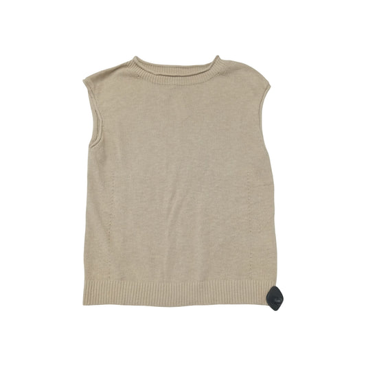 Top Sleeveless By Banana Republic In Tan, Size:S