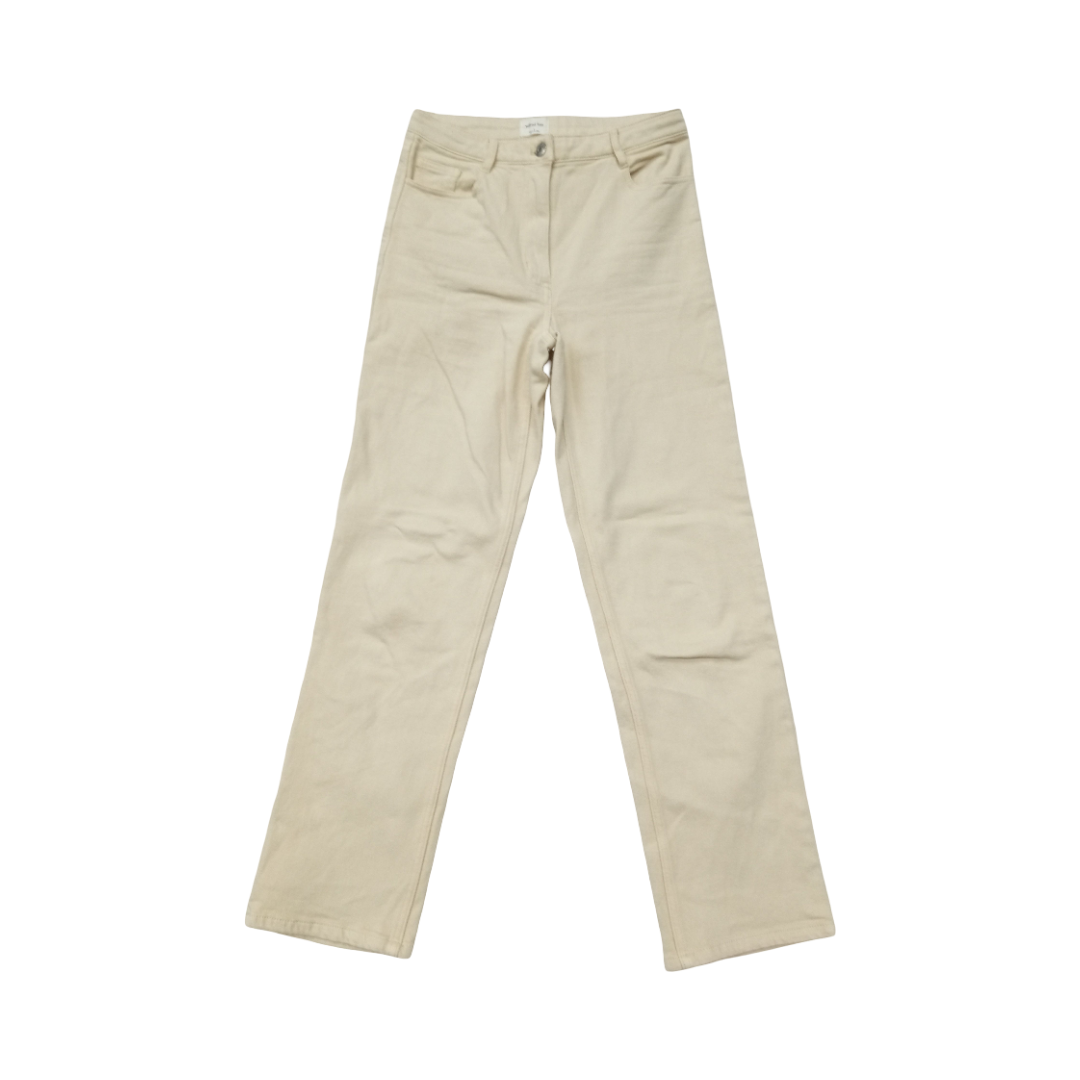 Jeans Boot Cut By Wilfred In Cream Denim, Size:4